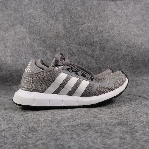 adidas Other - Adidas Shoes Youth 5 Sneakers Athletic Trainers Swift Run Walk Grey White Sport